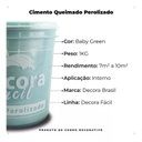 Ver imagem 5 de Cimento Queimado com Efeito Perolizado Decora Fácil 1kg - Baby Green