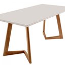 Ver imagem 7 de Mesa para Sala de Jantar Munique 180cm Madeira com Vidro Moderna Mobília