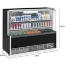 Ver imagem 4 de Vitrine Refrigerada Exposição de Bebidas, Frios e Laticinios GPFA-140R PR Gelopar Preta 127v