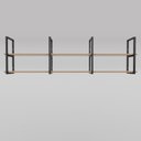 Ver imagem 2 de Prateleira Industrial Sofisticada Design Moderno Parede Sala Quarto Home Office Cozinha Mdf e Metal