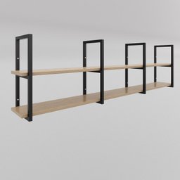 Prateleira Industrial Sofisticada Design Moderno Parede Sala Quarto Home Office Cozinha Mdf e Metal - 6