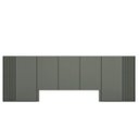 Ver mais imagens de Cama King 2,01m Cabeceira 3,50m e 2 Mesas sob Medida em Mdf Cor:cinza Sagrado