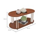 Ver imagem 4 de Mesa de Centro Mundi 100% Mdf Cedro/off White Artely Móveis