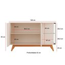 Ver imagem 3 de Aparador para Sala Buffet Açai com 3 Portas Perola