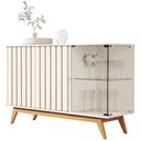 Ver imagem 1 de Aparador para Sala Buffet Açai com 3 Portas Perola