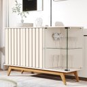 Ver imagem 2 de Aparador para Sala Buffet Açai com 3 Portas Perola