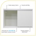 Ver imagem 3 de Armário Aéreo Multiuso 70cm 2 Portas de Correr 100% Mdf