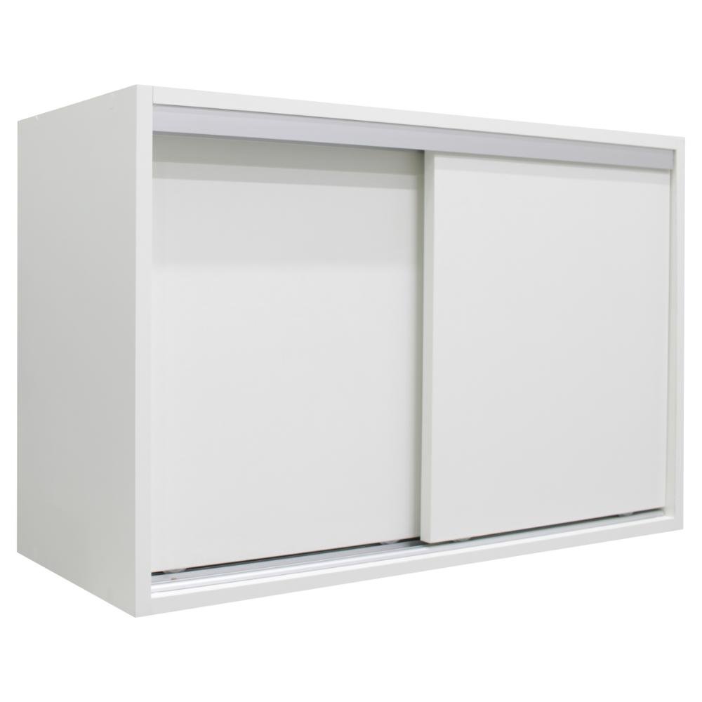 Armário Aéreo Multiuso 70cm 2 Portas de Correr 100% Mdf