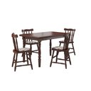 Ver imagem 4 de Mesa de Jantar 103ea com 04 Cadeiras 155ea Castanho Acetinado Piratini