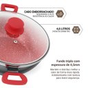 Ver imagem 6 de Panela Philco Ppn24a Redstone com Tampa de Vidro 4,6l Bivolt