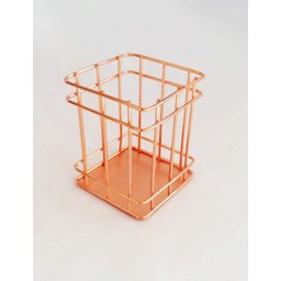 Porta Canetas, Pincéis e Objetos Metal Rose 9,5 cm - 2