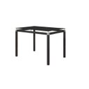 Ver imagem 3 de Conjunto Mesa de Jantar Tubular Malva Tampo Vidro Retangular 107cm com 4 Cadeiras 118 Preto - Movelp