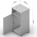 Ver imagem 4 de Armário de Cozinha para Bebedouro Diamantino 1 Porta Branco - Pnr Móveis