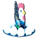 Ver imagem 2 de Galinha Porta Ovos Cesta 12 Divisórias Madeira Black Decor