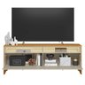 Rack para Sala de Estar Tv 70 Pol com Led 160cm Naomi L05 Tauari Off White Fosco - Lyam Decor - 7