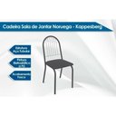 Ver imagem 3 de Sala de Jantar Completa Volga C/ Tampo de Madeira 90cm e 4 Cadeiras Noruega Preto/nogueira -