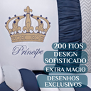 Ver imagem 3 de Enxoval Berço 11 Peças Menino Realeza Bordado com Mosquiteiro:marinho