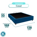 Ver imagem 4 de Cama Box Casal Azul Nature 138x188