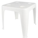 Ver imagem 1 de Mesa Plástica Apoio 51cm com Porta Copo Branca - 15151351 - Mor Mesa Plástica Apoio 51cm com Porta C