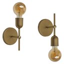 Ver imagem 2 de Arandela Parede Cabeceira Quarto e Lavabo Champagne Fosco