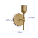 Ver imagem 4 de Arandela Parede Cabeceira Quarto e Lavabo Champagne Fosco