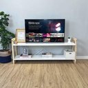 Ver imagem 7 de Rack TV Linea 140cm Madeira Pinus Branco e Natural Artfactory Design