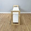 Ver imagem 4 de Rack TV Linea 140cm Madeira Pinus Branco e Natural Artfactory Design