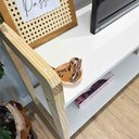 Ver imagem 3 de Rack TV Linea 140cm Madeira Pinus Branco e Natural Artfactory Design