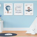 Ver imagem 1 de Quadro Infantil Menino Ursinho Aviador Seja Forte e Corajoso