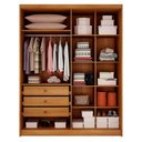 Ver imagem 3 de Guarda Roupa Casal Toledo Plus 2 Portas 3 Gavetas Cinamomo Fendi - Novo Horizonte