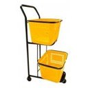 Ver imagem 2 de Carrinho P/ Compras Supermercado Reforçado Duplo Cesto 50 L