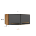 Ver imagem 4 de Armário Smart Organizador Multiuso 2 Portas Cozinha Sala