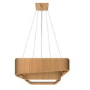 Ver imagem 1 de Pendente Doble Quadrado 40cm - 3 Luzes Adrilustres Freijó