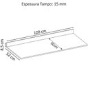 Ver imagem 3 de Tampo para Balcao 120 Cm com Vista 92000 Avena Touch Demobile