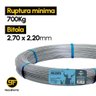 Arame Liso Ovalado para Cerca 2,70 X 2,20mm 1000m - 700kgf - 2