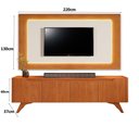 Ver imagem 3 de Painel Grecia e Rack Grecia com Led Tv 65":off/naturalle