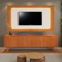 Ver imagem 1 de Painel Grecia e Rack Grecia com Led Tv 65":off/naturalle