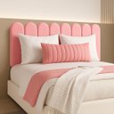 Ver imagem 5 de Cabeceira Nuvem Estofada Queen Size 8 Placas em Suede 45cm:goiaba