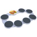 Ver imagem 2 de Bandeja Giratoria Plataforma Buffet Mesa de Jantar Refeiçao Prato Travessa Reuniao Confraternizaçao 
