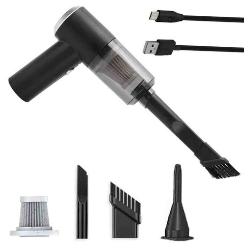 Aspirador Po Sem Fio Portatil Soprador Poeira Limpeza Carro Computador Sofa Estofado Limpa Casa Sucç