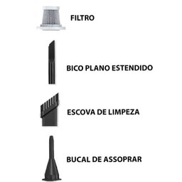 Aspirador Po Sem Fio Portatil Soprador Poeira Limpeza Carro Computador Sofa Estofado Limpa Casa Sucç - 2