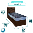 Ver imagem 3 de Kit Cabeceira + Cama Box Bau + Colchão Solteiro Molas Ensacadas Petrus Paropas