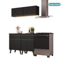 Ver imagem 3 de Cozinha Compacta Atlanta Axis 6 Portas 2 Gavetas MDF 120cm Preto