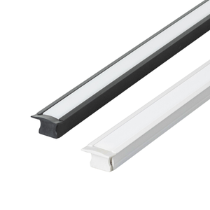 Kit 5 Perfil de Led Reforçado Embutir 24x14mm Barra 3m para Fita de Led Pasilux:branco