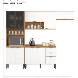 Cozinha Completa Firenze 04 Peças 10 Portas e 02 Gavetas  - 4