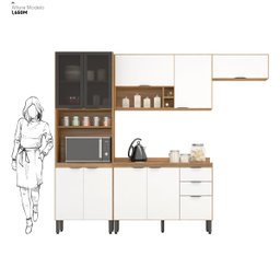 Cozinha Completa Firenze 04 Peças 10 Portas e 02 Gavetas  - 5