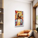 Ver imagem 2 de Quadro Jesus Mosaico Sala Quarto Hall Decoração