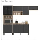 Ver imagem 4 de Cozinha Completa Firenze 04 Peças 10 Portas e 02 Gavetas 