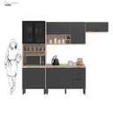 Ver imagem 5 de Cozinha Completa Firenze 04 Peças 10 Portas e 02 Gavetas