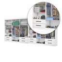 Ver imagem 6 de Closet Casal Duplo Lu 12 Portas 8 Gavetas Branco